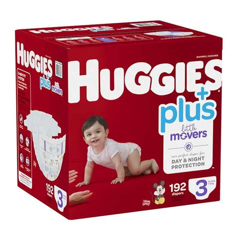 Huggies Little Movers Diapers Plus Size 3 192 Diapers