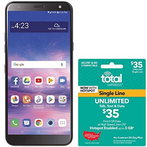 Total wireless' network partner is verizon wireless, which uses a cdma network — we explain global systems for mobiles (gsm) uses subscriber identification module (sim) cards to connect you. Total Wireless LG Solo 4G LTE Prepaid Smartphone (Locked) - Black - 16GB - Sim Card In ...