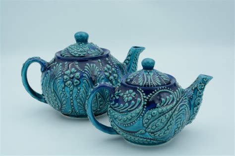 Turkish Ceramic Tea Pot Set Ceramic Tea Pot Turkish Ceramic Etsy