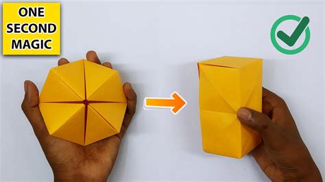 Easy Origami Magic Transforming Flexahedron How To Make A Paper Magic