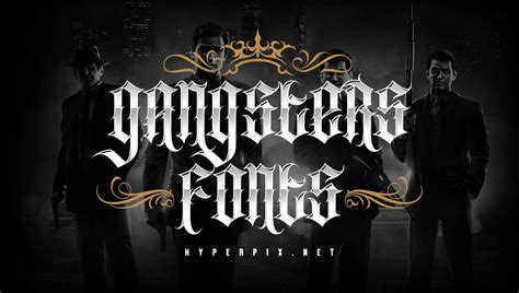 60 Best Gangster Fonts Free Premium 2024 Hyperpix