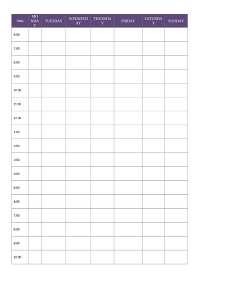 Sample Of Daily Schedule Template Edit Fill Sign Online Handypdf