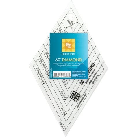 Simplicity 60 Degree Diamond Quilting Ruler And Quilting Template 8 X