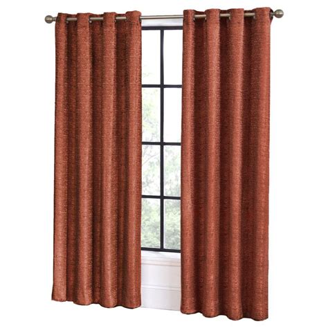 Montclair Brick Curtain Grommet Panel 84 In Length Mon5284bk The