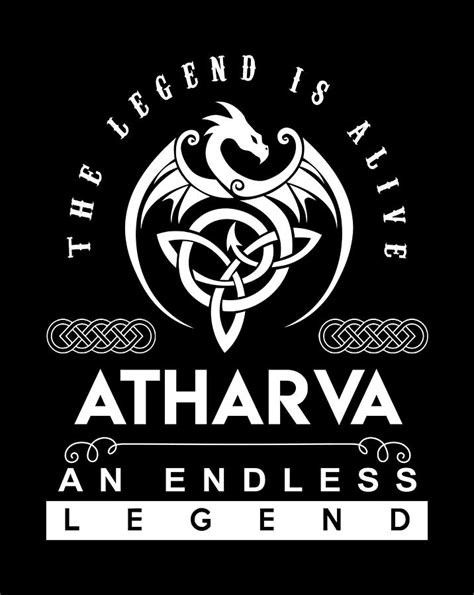 Atharva Name T Shirt The Legend Is Alive Atharva An Endless Legend