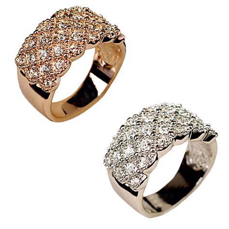 Full Diamond Ring Fashion Zircon Stone Women Ring Fashion Women Jewelry