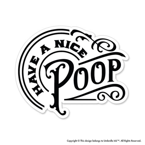 Have A Nice Poop Vintage Sticker Bumper 70s 80s 1980s Decals Etsy