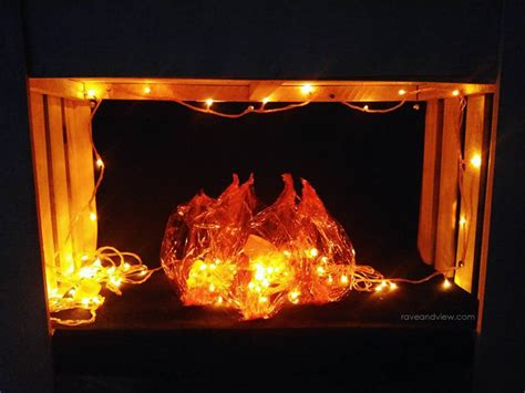How to make fake fire. DIY Faux Fireplace and Christmas Decors Rave and View: DIY ...