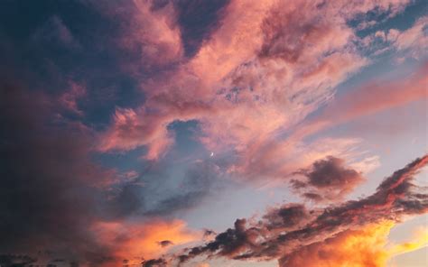 Download Wallpaper 3840x2400 Clouds Sky Sunset Dawn Porous 4k Ultra