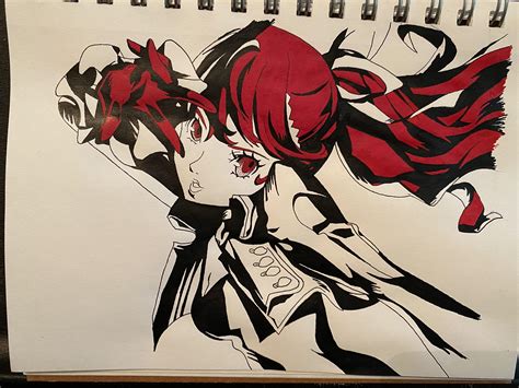 Finished Violets All Out Attack Portrait Rpersona5