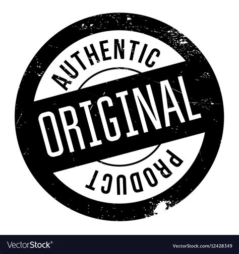 Authentic Original Product Stamp Royalty Free Vector Image