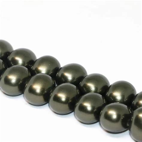 New Arrival Special Design Charming Ink Green Natural Shell Pearl Beads