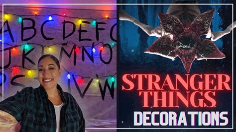 Diy Stranger Things Halloween Decorations Diy Demogorgons And Alphabet