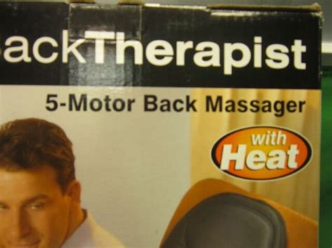 Homedics Bk 300 Back Therapist 5 Motor Massager With Heat For Sale Online Ebay