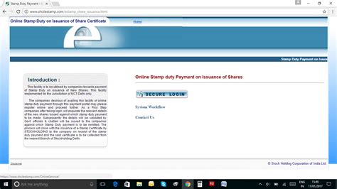 How to Pay Stamp Duty Online  SHCIL