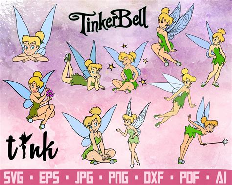 Tinkerbell Svg Tinkerbell Clipart Disney Svg Princess Etsy Images