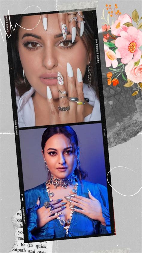 Try These Sonakshi Sinha Nail Art Design For Classy Look See Here