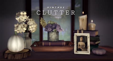 Very Pretty Vintage Clutter By Littlecakes Had To Have It Sims 4