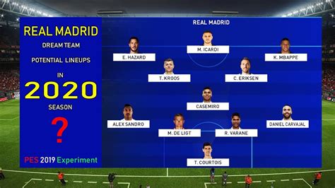 How Real Madrid Should Line Up Next Season 2020 If They Want To Be A