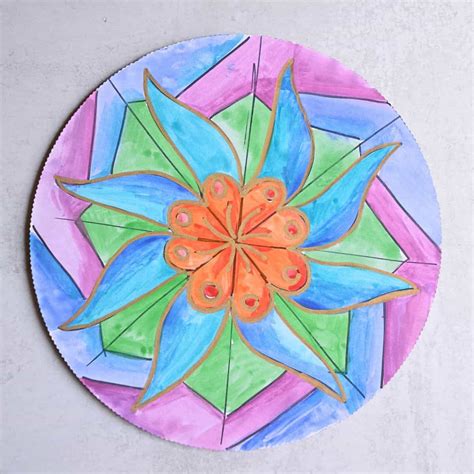 Easy Mandala Art For Kids And Beginners Crafty Art Ideas