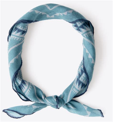 Teal Southwest Wool Bandana By Proper Cloth