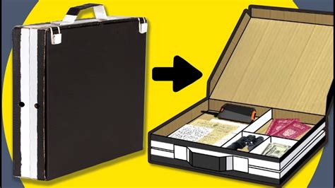 Cardboard Spy Briefcase Diy Craft Ideas For Kids On Box Yourself