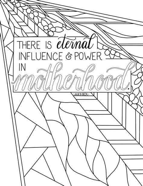 Just What I {squeeze} In Power In Motherhood Free Lds Christian Mother S Day Coloring Page