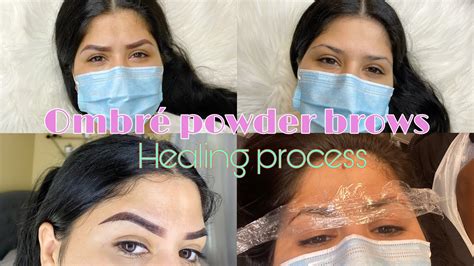 Ombre Powder Brows Healing Process Before And After Vlog Youtube