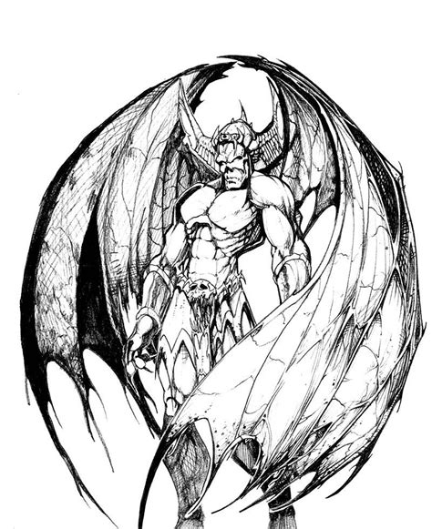 Demon By Purecarnage On Deviantart Demon Drawings Anime Demon Demon