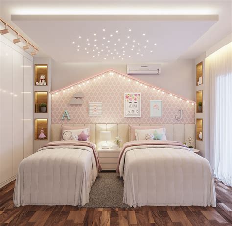 Quarto De Menina Quartos Para Meninas Gêmeas Quartos Compartilhados