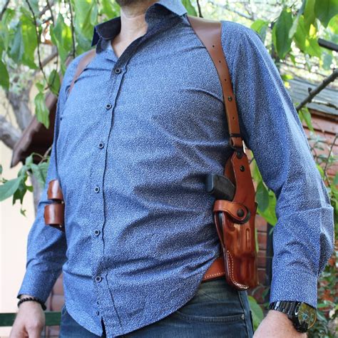 Holsters Belts Pouches Hunting Vertical Shoulder Holster Chiappa Rhino Ds Mag Mm