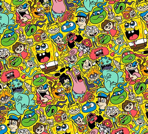 Nickelodeon Patterns By Chris Piascik Pattern Nickelodeon Repeating