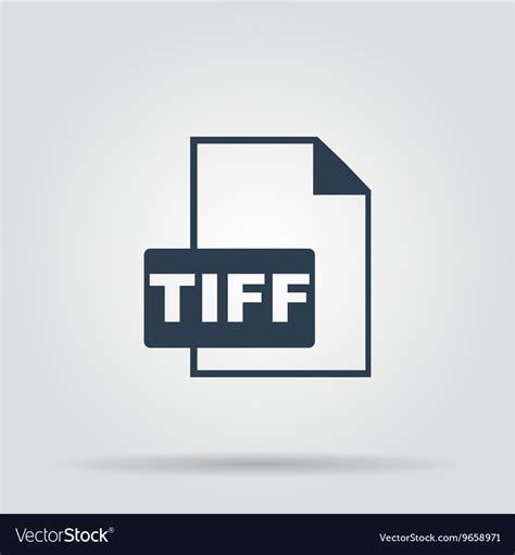 Tiff Icon Concept For Design Royalty Free Vector Image