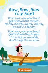 Little Row Boat Song Lyrics Pictures