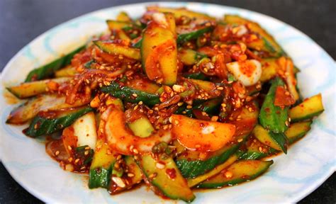 This side dish could be a star at your next summer outdoor cookout. Spicy cucumber side dish | Recipe | Korean side dishes ...