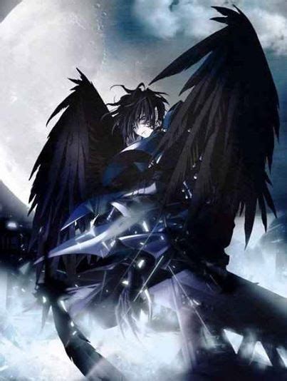 Anime Boy With Black Wings Anime Demon Boy Dark Anime Anime Angel
