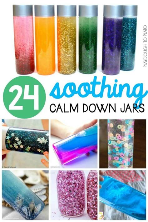 24 Soothing Calm Down Jars Playdough To Plato
