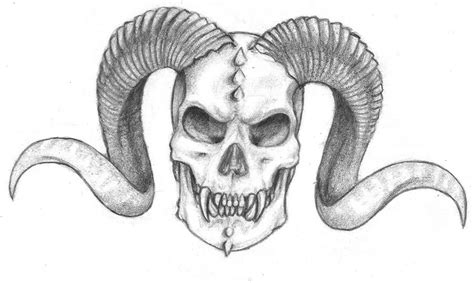 Demon Skull By Dragonwings13 On Deviantart
