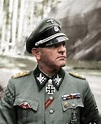 Colorized photograph of SS Oberst-Gruppenführer Josef "Sepp" Dietrich ...