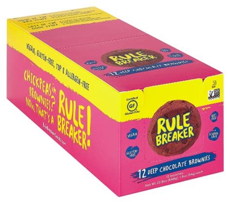 Rule Breaker Deep Chocolate Brownie Snacks 12 Count 228 Oz Fred Meyer