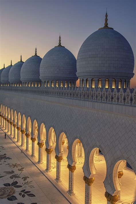 Spiritual By O Al Zubaidi Domes And Posts Of Sheikh Zayed Grand Mosque