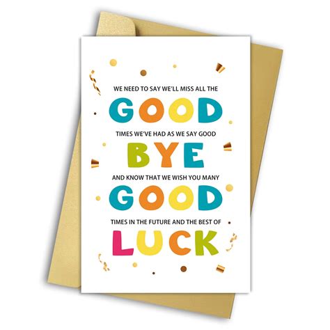 Buy Cute Colleague Going Away Card Farewell Cards For Coworkers Good