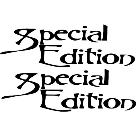 2x Special Edition Sticker Decal Decal Stickers Decalshouse