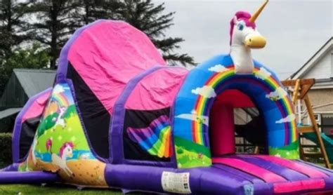 Unicorn Theme Obstacle Course Andys Castles