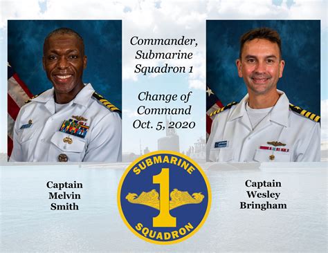 Submarine Squadron 1 Conducts Change Of Command Commander Submarine