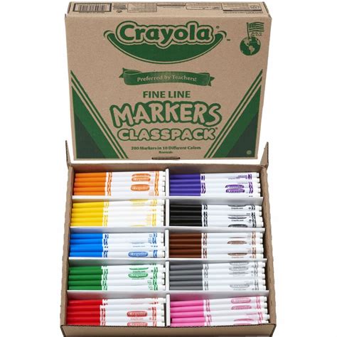 Crayola 10 Color Marker Classpack Art Markers Crayola LLC