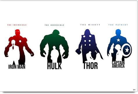 Marvel Characters Silhouette Vector Avengers Vector Hd Wallpaper Pxfuel