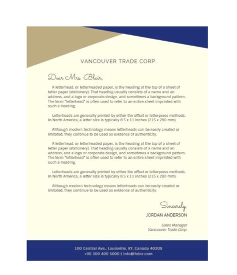 If sales tax is late, you will be subject to interest and penalties. 13 Free Bank Letterhead - Printable Letterhead