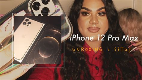 Iphone 12 Pro Max Unboxing Setup Gold And 512gb Youtube