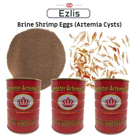 Ezlis Brine Shrimp Eggs 50g Artemia Cysts 90 Hatch Rate